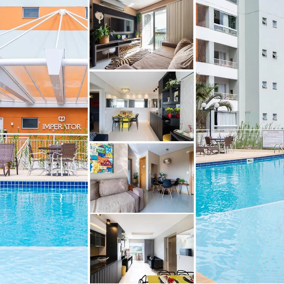 Vila Germânica Retreat: Cozy 2BR with Pool, Gym & BBQ Balcony Blumenau